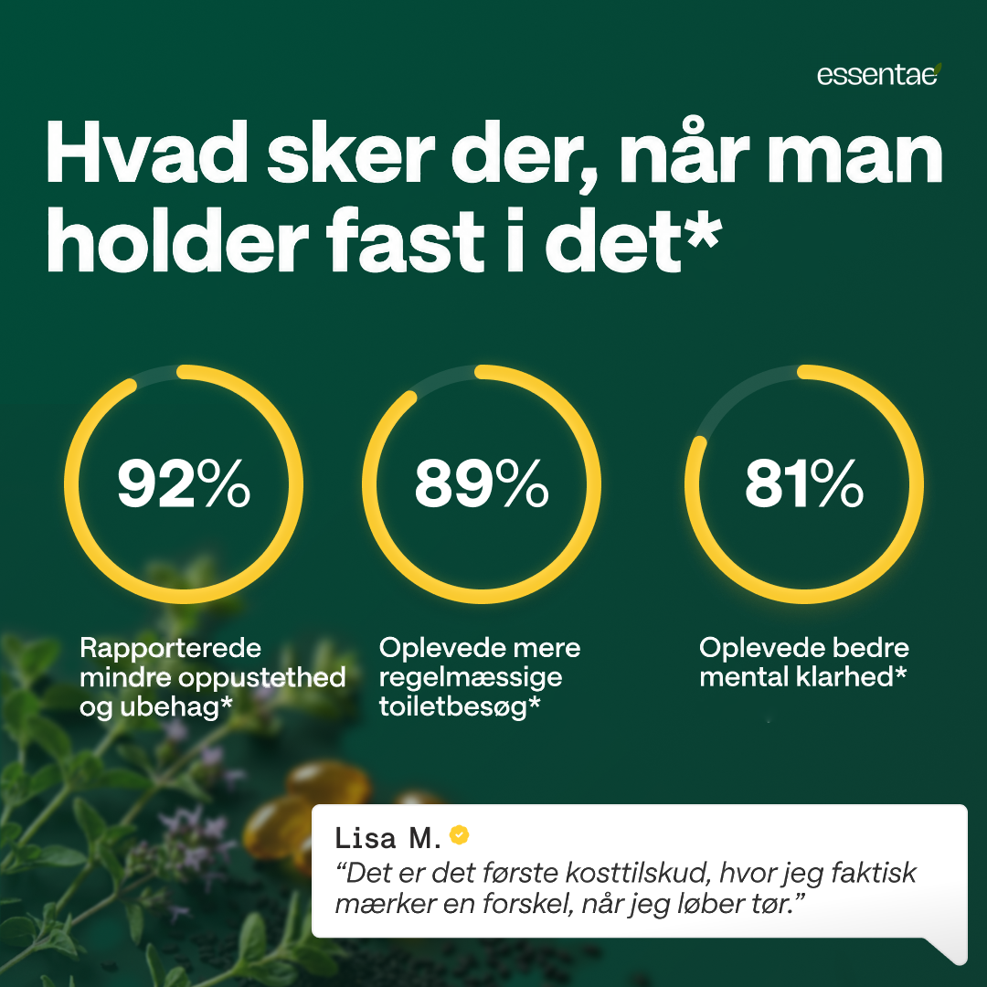 Grafik om oplevede resultater med Essentae Oregano.